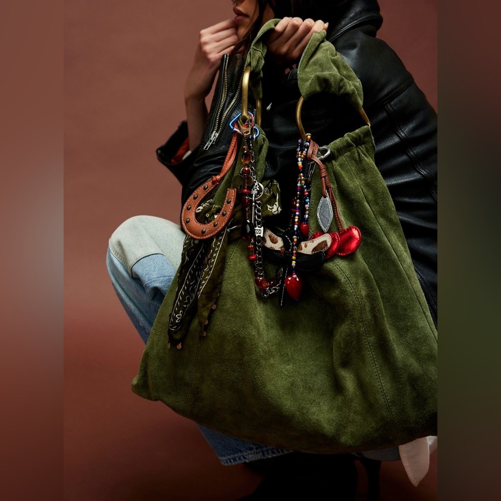 NWT FREE PEOPLE BOBBI SLOUCH SUEDE TOTE. SOLD